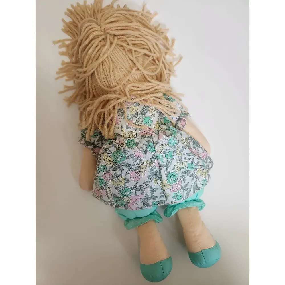 Vintage 1980s Commonwealth soft plush doll with dress 16
